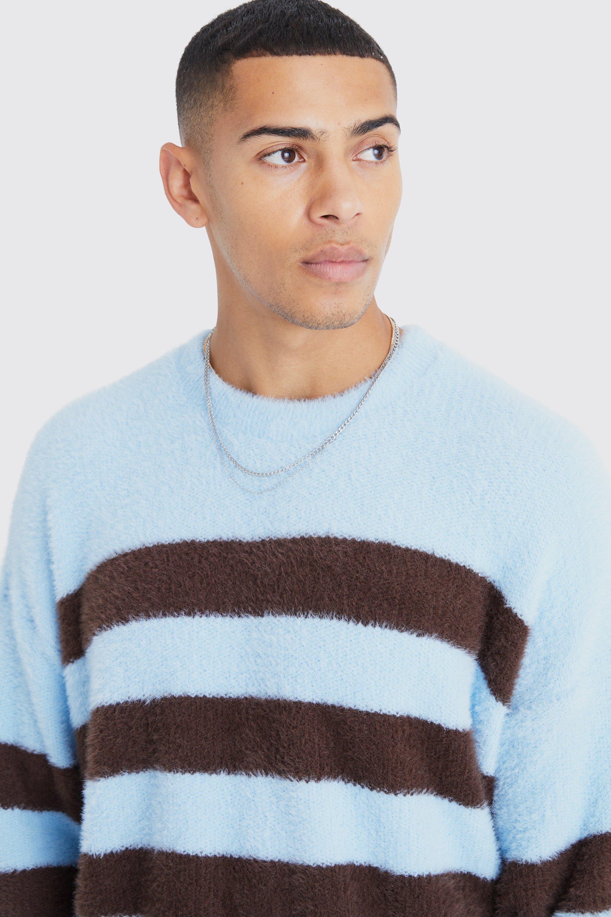 Mens striped outlet jumper